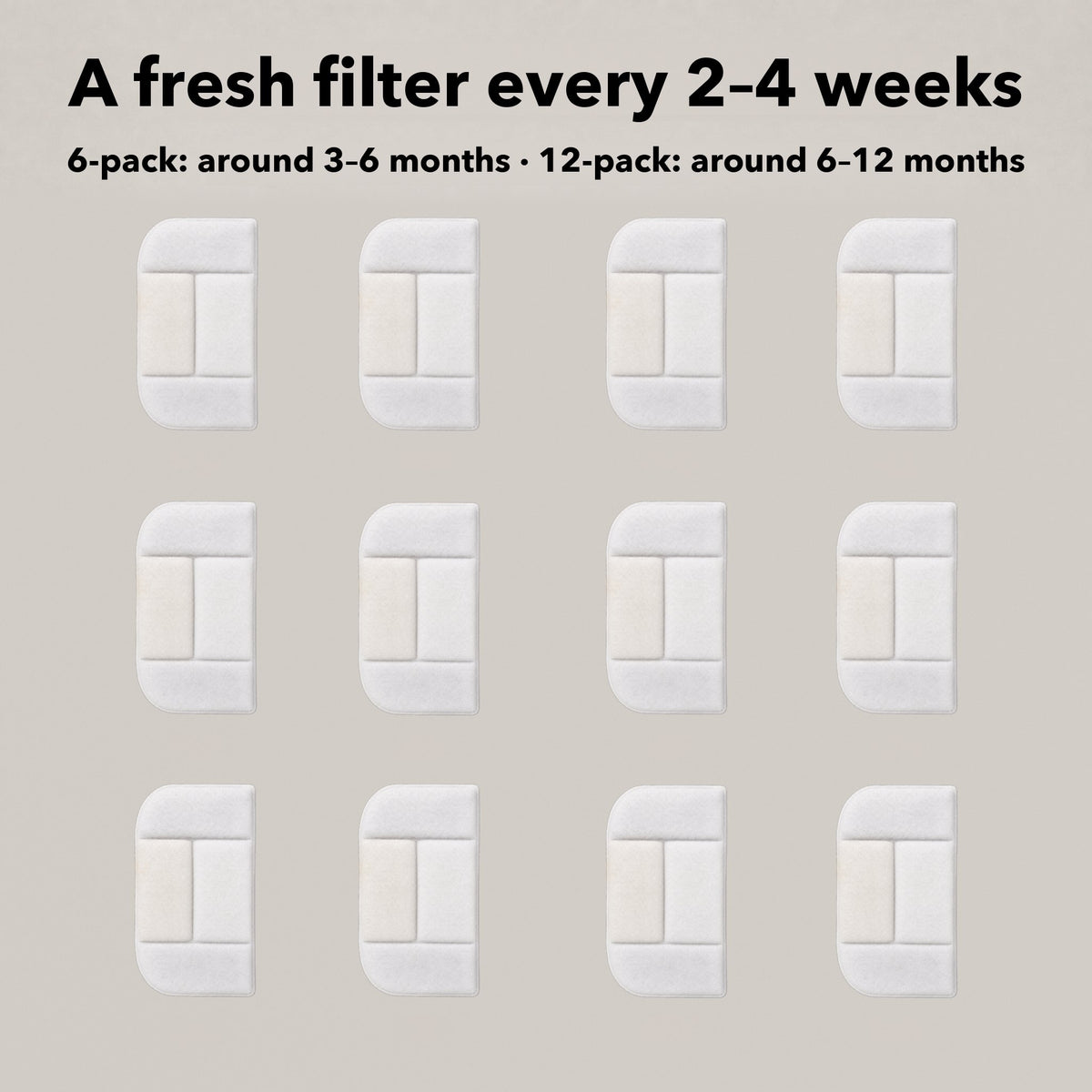 Twelve Purr Time replacement filters for the cat water fountain