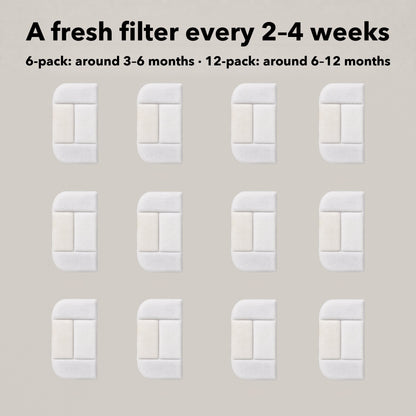 Twelve Purr Time replacement filters for the cat water fountain
