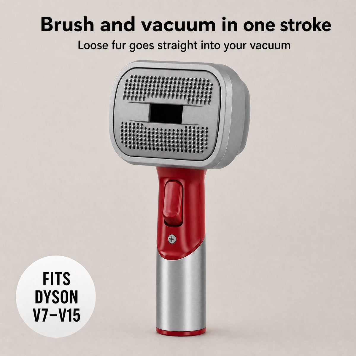 Purr Time Cat Vacuum Grooming Kit grooming brush, fits Dyson V7 to V15
